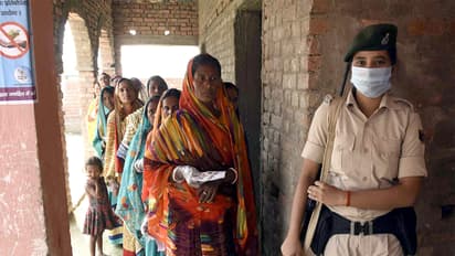 Bihar elections: Voters wait in queues to cast their votes (File Photo/ANI)