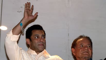 Salman Khan with Salim Khan (File photo: ANI)
