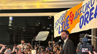 Zohran Mamdani celebrates his projected victory as New York City’s first Muslim mayor. (File Photo/Reuters)