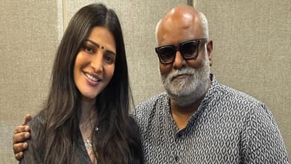 Shruti Haasan and MM Keeravani (Photo/Instagram/@shrutzhaasan)