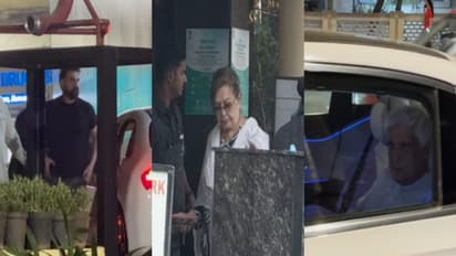 Salim Khan family visits hospital (Photo/ANI)