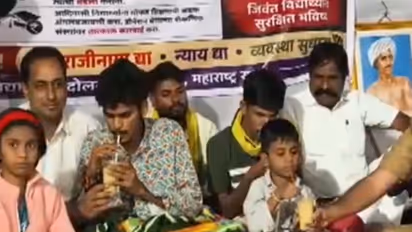 Tribal students ends hunger strike (Photo/ANI)