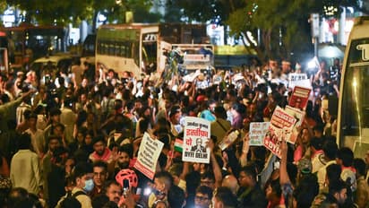 CJP supporters gather for ‘Lehra Do Tiranga’ protest at Connaught Place on Friday (File photo/ANI)