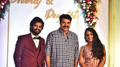 Mammootty, Manju Warrier and others at Neeraj Madhav–Deepthi wedding reception [Pics]