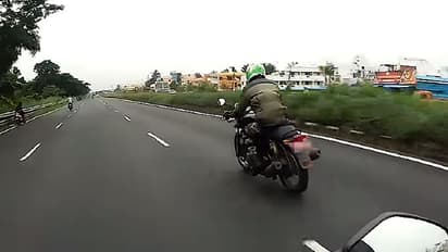 ബുള്ളറ്റിനെ തോല്പ്പിക്കാന് കഷ്ടപ്പെടുന്ന ബജാജ് ഡൊമിനര്; വീഡിയോ വൈറല്