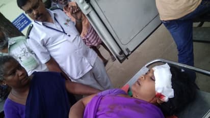 வீடு புகுந்து ஆசிரியைக்கு அரிவாள் வெட்டு... மர்ம நபர்களுக்கு வலைவீச்சு!