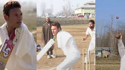 WATCH: This man bats, bowls, fields with no arms