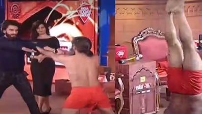 WATCH: Ranveer Singh and Baba Ramdev's funny dance moves