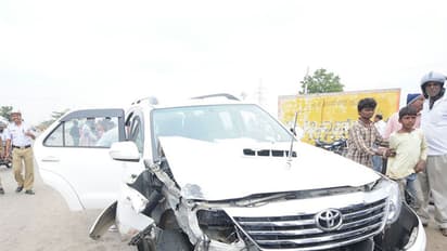 ಸಚಿವರು ಪ್ರಯಾಣಿಸುತ್ತಿದ್ದ ಕಾರು ಅಪಘಾತ