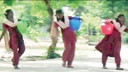 காமராசர் திறந்துவைத்த பள்ளியில் கழிவறைக்கு கூட தண்ணிர் இல்லை; மாணவிகள் குடங்களில் தண்ணீர் பிடிக்கும் அவலம்…