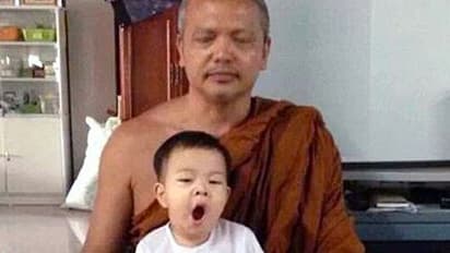 Watch: Adorable 2-year-old sleepy Buddhist monk 'struggles' to stay awake