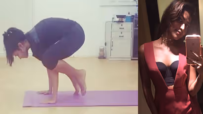 Watch: So cute! Amala Paul tries Kakasana