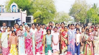 குடிநீருக்காக நூற்றுக்கும் மேற்பட்ட மக்கள் வெற்றுக் குடங்களுடன் திடீர் சாலை மறியல்...