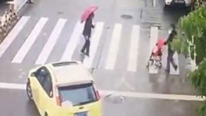 റോഡിൽ ഡ്രൈവറുടെ മനുഷ്യത്വം; വീഡിയോ കാണാം