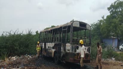 எங்க ’தல’யை தொட்டா... இதான் கதி - அரசு பஸ்ஸை எரித்து எலும்புகூடாக்கிய ராக்கெட் கேங்