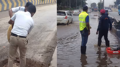 Bengaluru rains: Thank our traffic police for filling the potholes, but where is BBMP when the city needs them?