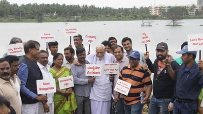 #UnitedBengaluru: Residents file police complaint against illegal dumping at Horamavu Agara lake