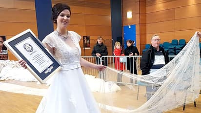 കല്ല്യാണ വസ്ത്രം ഗിന്നസില്‍ കയറി