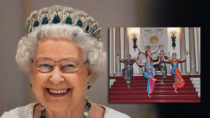 Queen learns dance mudras with Indian dancer Arunima