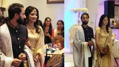 Malayalam actress Divya Unni looked gorgeous at her wedding reception [Photos, Video]