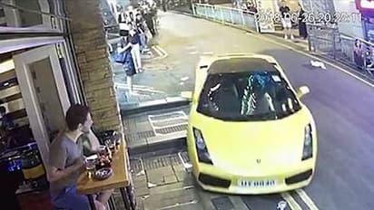 വീഡിയോ: ഡ്രൈവറില്ലാതെ ബാറില് വന്ന ലംബോര്ഗിനി ഗല്ലാര്ഡോ