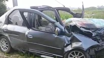 శుభకార్యానికి వెళ్లివస్తుండగా రోడ్డు ప్రమాదం...భార్యా భర్తల మృతి