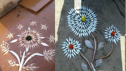 மாக்கோலம் தெரியும்...! மீன் கோலம் தெரியுமா? நீங்களே பாருங்க... அசந்திருவீங்க...!