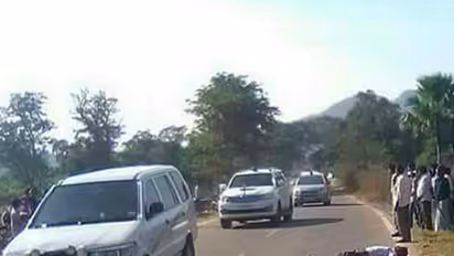 PIC: Telangana minister drives past road accident victim, says was ‘in a hurry’