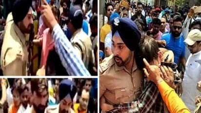 கோவிலுக்குள் செல்ல முயன்ற முஸ்லிம் இளைஞரை தாக்கிய பக்தர்கள்; தாமதிக்காமல் வந்து காப்பாற்றிய காவலருக்கு குவியும் பாராட்டு மழை;