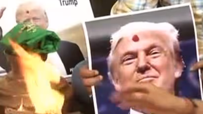 Hindu Sena celebrates Donald Trump's birthday in Delhi