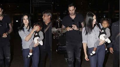 സണ്ണിയുടെ കരുതല്: ക്യാമറ കണ്ണില് നിന്ന് മകളേ വെറുതെ വിടൂ..