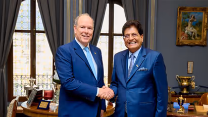 Piyush Goyal meets Prince Albert II of Monaco (Photo/X_@PiyushGoyal)