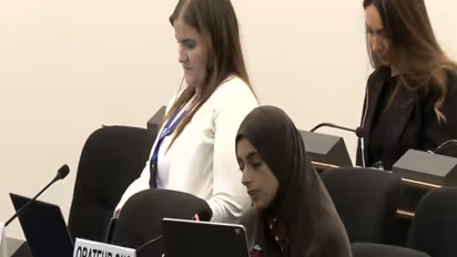 Mahra Abdul Jalil of the Al Baraem Association for Charitable Work (Photo/UNTV)