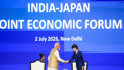 Prime Minister Narendra Modi and Japanese PM Sanae Takaichi at the India-Japan Joint Economic Forum (File Photo/ANI)