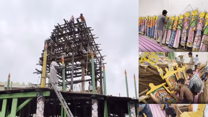 Preparations for Baripada Ratha Yatra in Odisha (Photo/ANI)