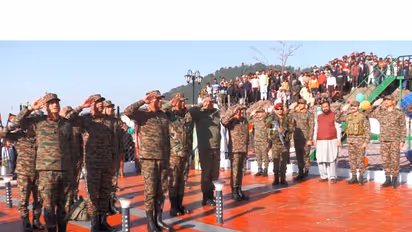 105-Foot-High National Flag Inaugurated At Bandichachian Village Along LOC (Photo/ANI)