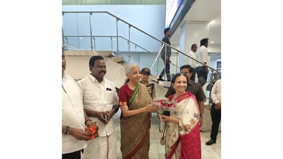 Union Finance Minister Nirmala Sitharaman in Tamil Nadu (Photo: @nsitharamanoffc/X)