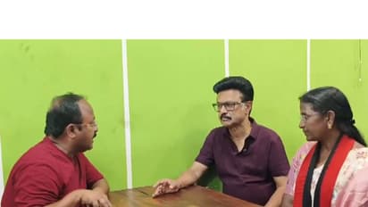 Tamil Nadu MK Stalin at a local shop in Vellore (Photo/ANI)