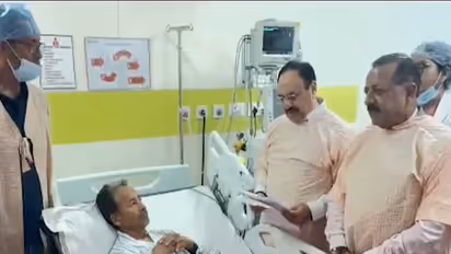 Union Health Minister JP Nadda and Union Minister Jitendra Singh met Sonam Wangchuk (Photo/@BJP4India)