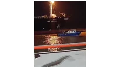 Visual of LPG vessel 'Jag Vikram' (Photo/ANI)