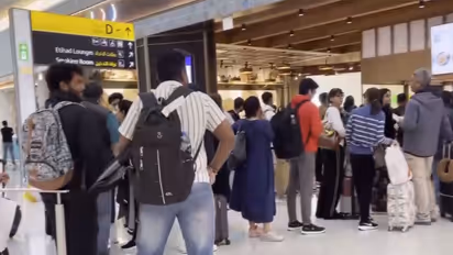 Visuals from Abu Dhabi Airport (Photo/ANI)