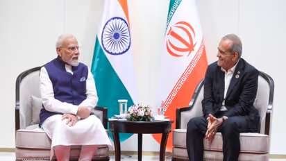 Prime Minister Narendra Modi during his meeting with Iranian President Masoud Pezeshkian on the sidelines of the Shanghai Cooperation Organisation Summit in Bishkek. (Photo: X/@MEAIndia)