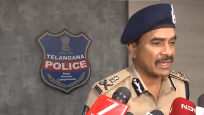 Telangana Director General of Police (DGP) C.V. Anand (Photo/ANI)