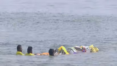 Vinayagar idols immersed in Chennai (Photo/ ANI)