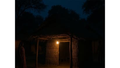 One of the beneficiary families' home under Jhumpda Vijalikaran Yojana (Photo/ANI)