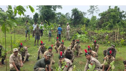 Visuals from tree plantation and cleanliness drive (Photo/ANI)