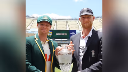 Australian skipper Steve Smith and England skipper Ben Stokes. (Photo: @ICC Instagram)