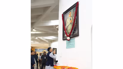 Gujarat CM pays tribute to BR Ambedkar (Photo/Gujarat CMO)