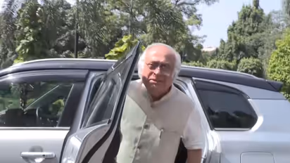 Congress MP Jairam Ramesh arrives for INDIA bloc meet (Photo/ANI)
