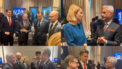 External Affairs Minister S Jaishankar interacts with his counterparts at G20 Foreign Affairs Ministers' meeting (Photo/X/@DrSJaishankar)